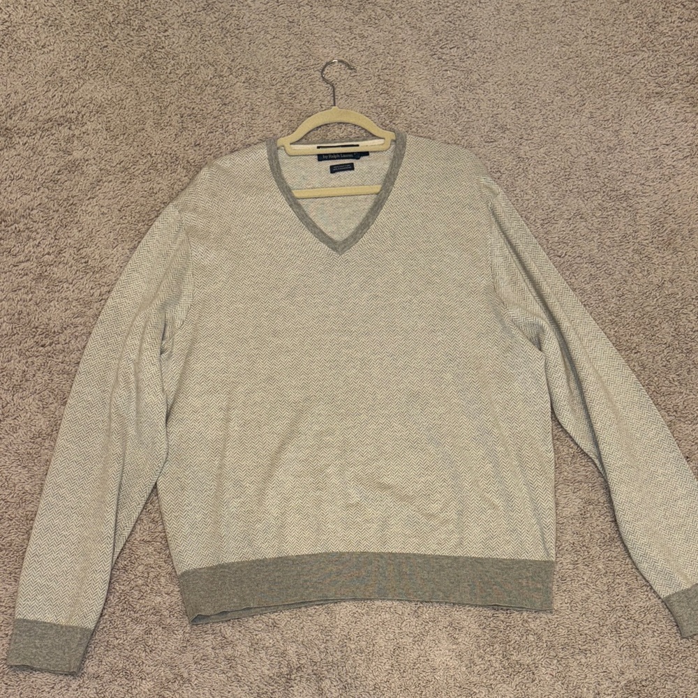 Polo Ralph Lauren Gray V-Neck Sweater